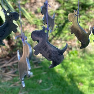 Small Scottie Dog Wind Chime, Scottish Terrier Lover Gift, Scottie Decor