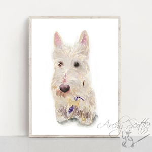 Wheaten Scottie Dog Fine Art Print #61 Scottish Terrier