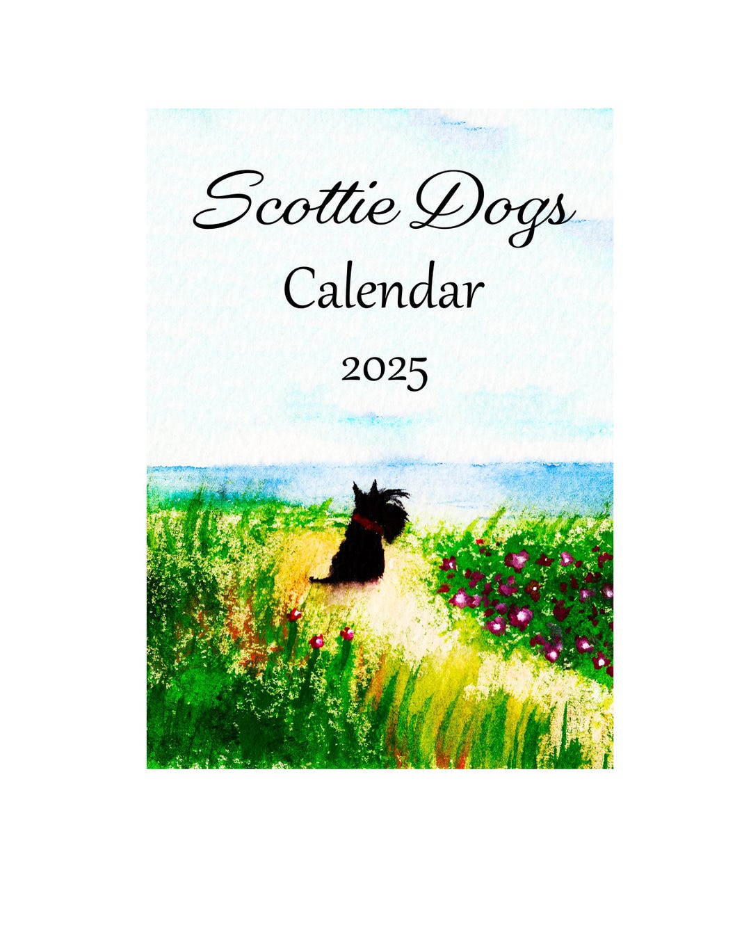Larger Scottie Dogs 2025 Calendar, Scottish Terriers, Scottie Lover