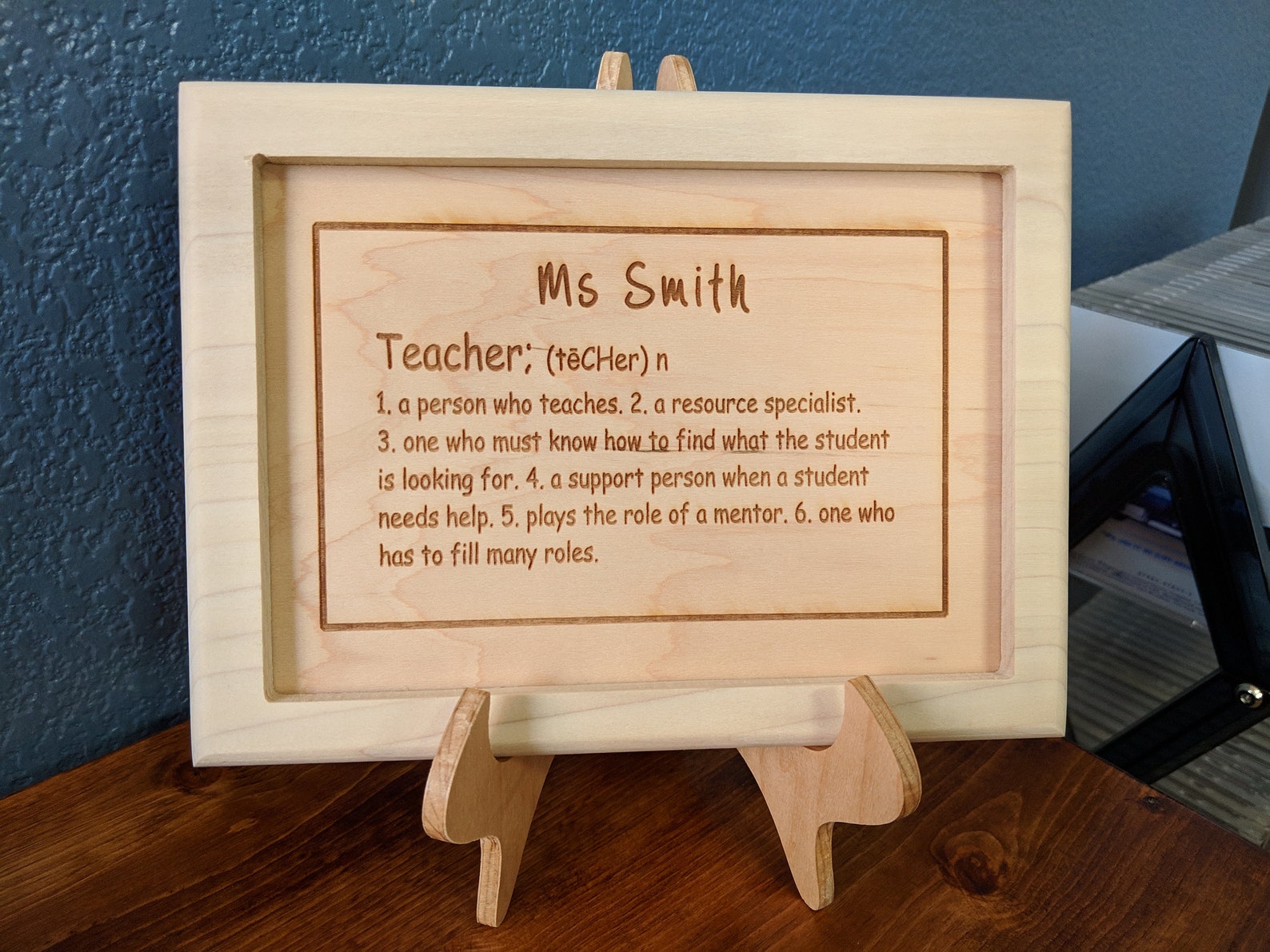Teacher Plaque Etsy