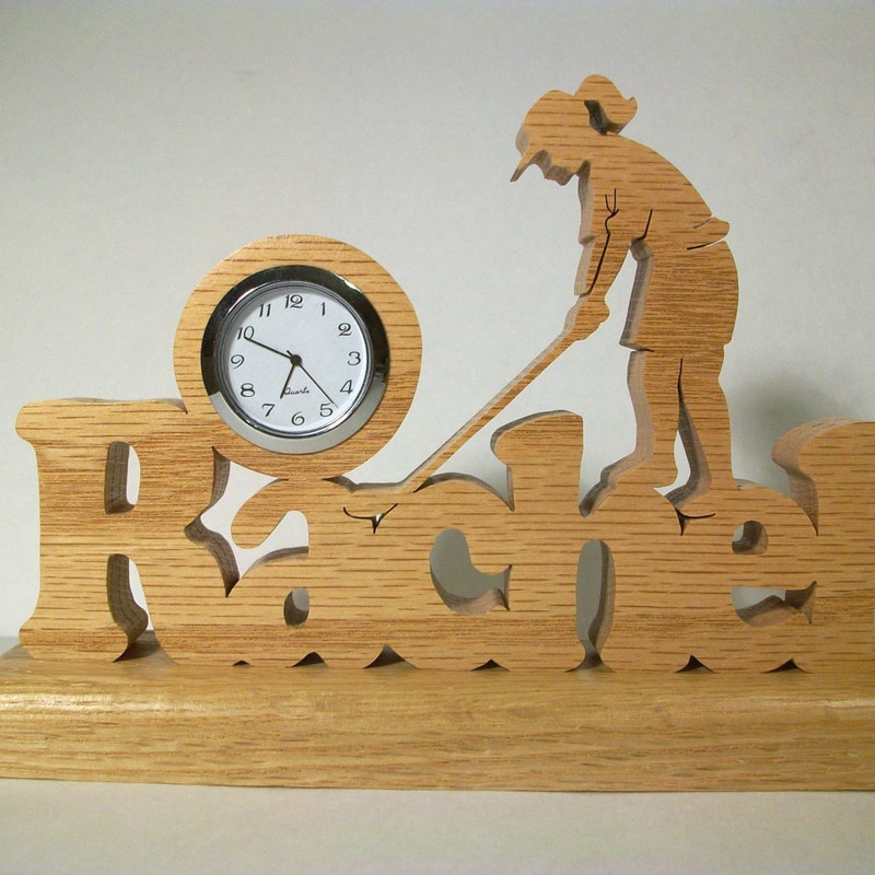 Golf Themed Desk Clock - Etsy