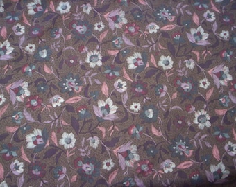 Jersey fabric/Vintage Flower fabric/stretched floral fabric/Floral design fabric/Yardage/Spring Flower Fabric/Sewing supply/Dress making
