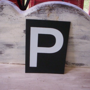 Vintage plástico carta/Chic carta plástica carta/salvamento rústico letra plástico P/industrial signo plástico muestra minúscula