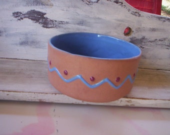 Chic Ceramic bowl/Vintage bowl/Glazed clay and ceramic bowl/Aztec clay bowl/Pottery/Stoneware/ceramic planter/Ceramic bowl/Kichen decor