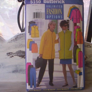 Butterick pattern/Vintage pattern/Women patten/Misses petite jacket, skirt, vest, tube and pants patterns/See & sew pattern/5150 pattern