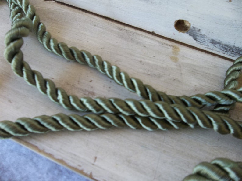 Twisted Rope Trim/rope Trim/olive Green Rope Trim/upholstery Etsy