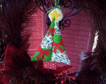 Tree fabric ornament/Tree ornament/Holiday ornament/fabric ornament/Hoilday fabric ornament/Christmas ornament/Christmas decor/Holiday decor