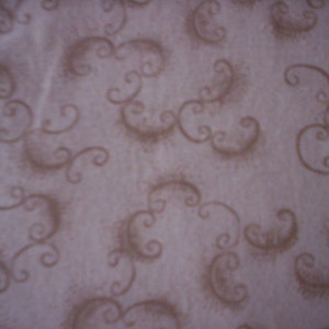 100% cotton fabric/Lite brown fabric/Abstract floral fabric/Quilting fabric/Scroll fabric/Sewing supply/Quilt supply/Brown scroll fabric