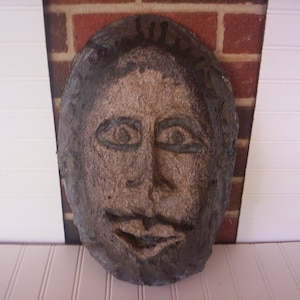 Paper mache mask/African mask/Unfinished mask/ unfinished paper mache/Fall decor/Autume decor/Fall project/Autume project/Craft project