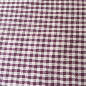 Checked fabric burgundy brown check fabric/Quilt fabric Country fall fabric/Holiday fabric Sewing fabric/quilt fabric Home décor fabric