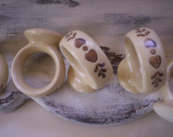 Ceramic napkin rings/Ceramic Autumn  napkin ring/Holiday ceramic napkin ring/Table decor/Fall napkin ring/Holiday decor/Autumn Napkin holder