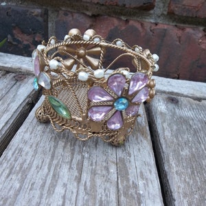 Vintage Small metal ring basket/Wedding basket/Metal basket/Rustic metal basket/Mini metal basket/Summer metal basket