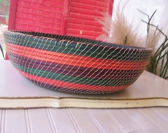 Fall Country baskets/Color basket/Vintage basket/Hand woven basket/Kitchen basket/Shabby chic basket/Vintage baskets/Hand made baskets