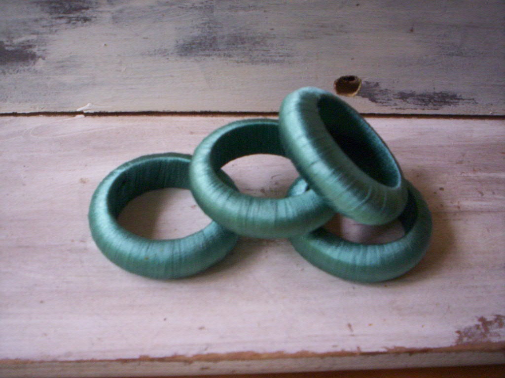 4 Napkin Ring/round Green Napkin Rings/napkin Rings/christmas Etsy UK