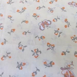 Waverly Cotton fabric/Floral fabric/Butterfly Floral fabric/Spring fabric/Summer floral fabric/Fall color floral fabric/F. Schumacher fabric
