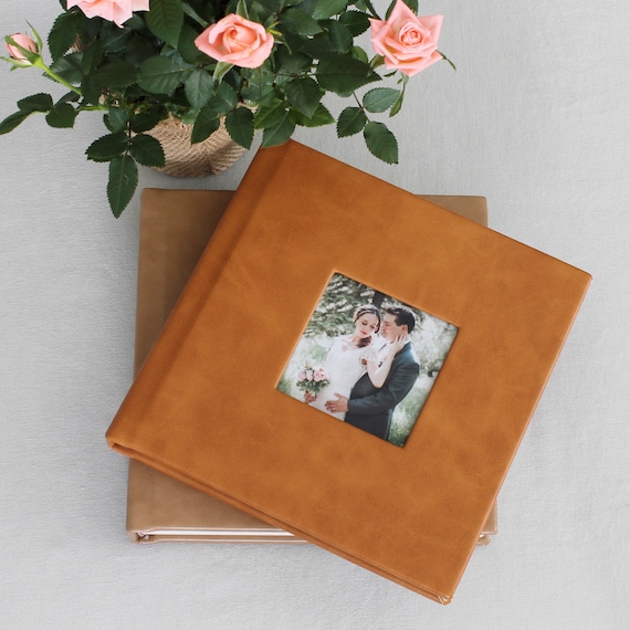 Wedding photo album/8X8 Leather cover wedding album 30 pages Etsy