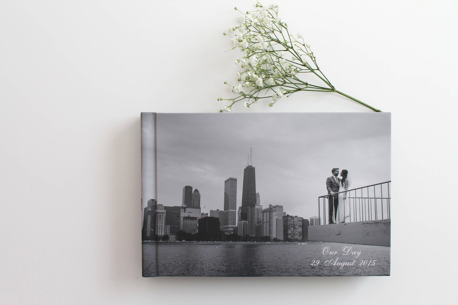 Personalized Wedding Photo Album/ 8X12 Photo cover flush mount Etsy