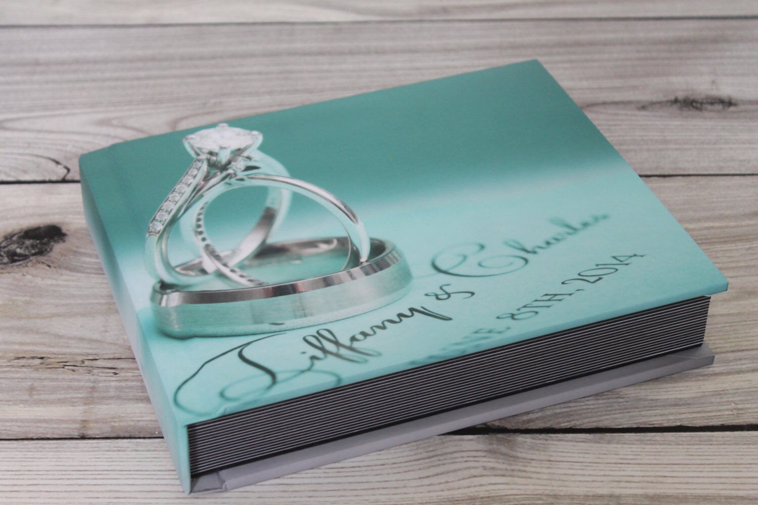 Personalized Wedding Photo Album/ 8X10 Photo cover flush mount Etsy