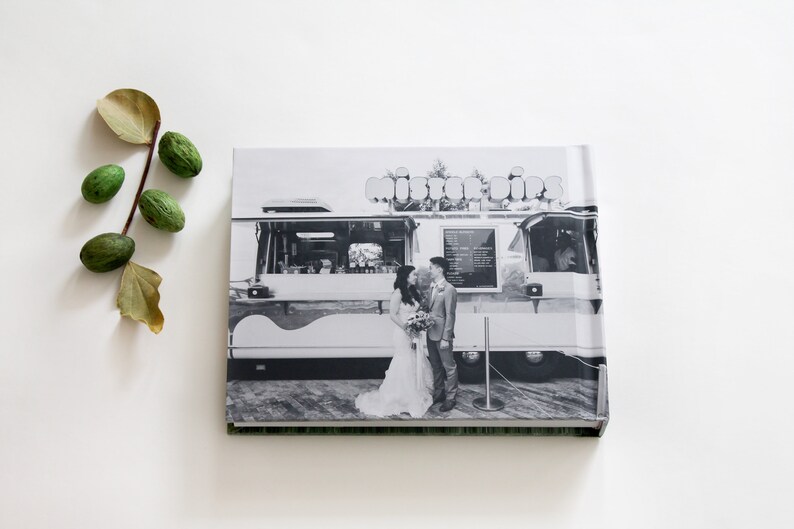 Custom wedding photo albums 8X10 photo wrap album with 30 Etsy