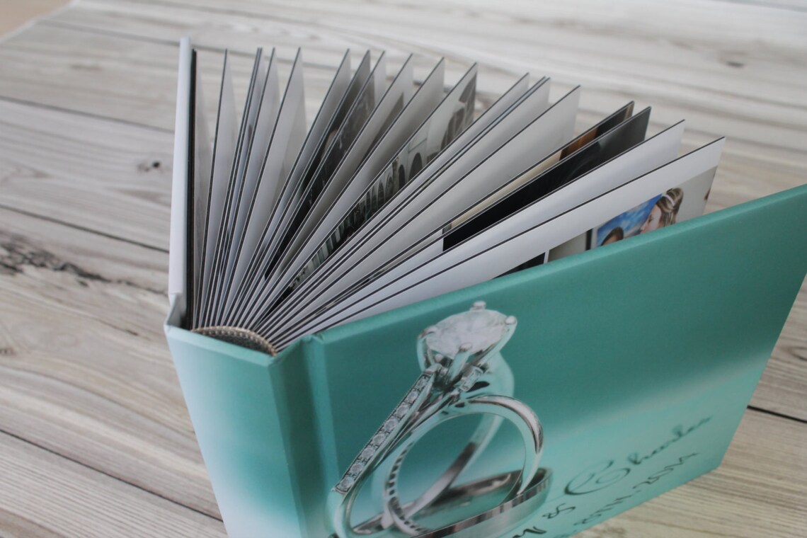 Personalized Wedding Photo Album/ 8X10 Photo cover flush