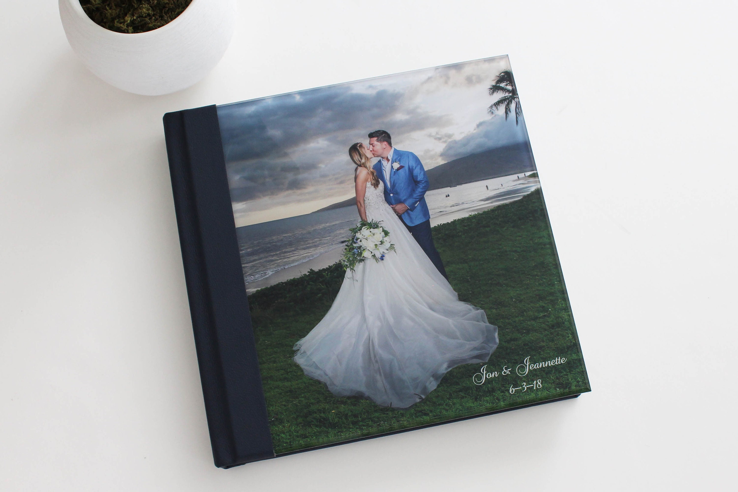 Custom Wedding Photo Album 8x8 Acrylic Cover Wedding Album Etsy