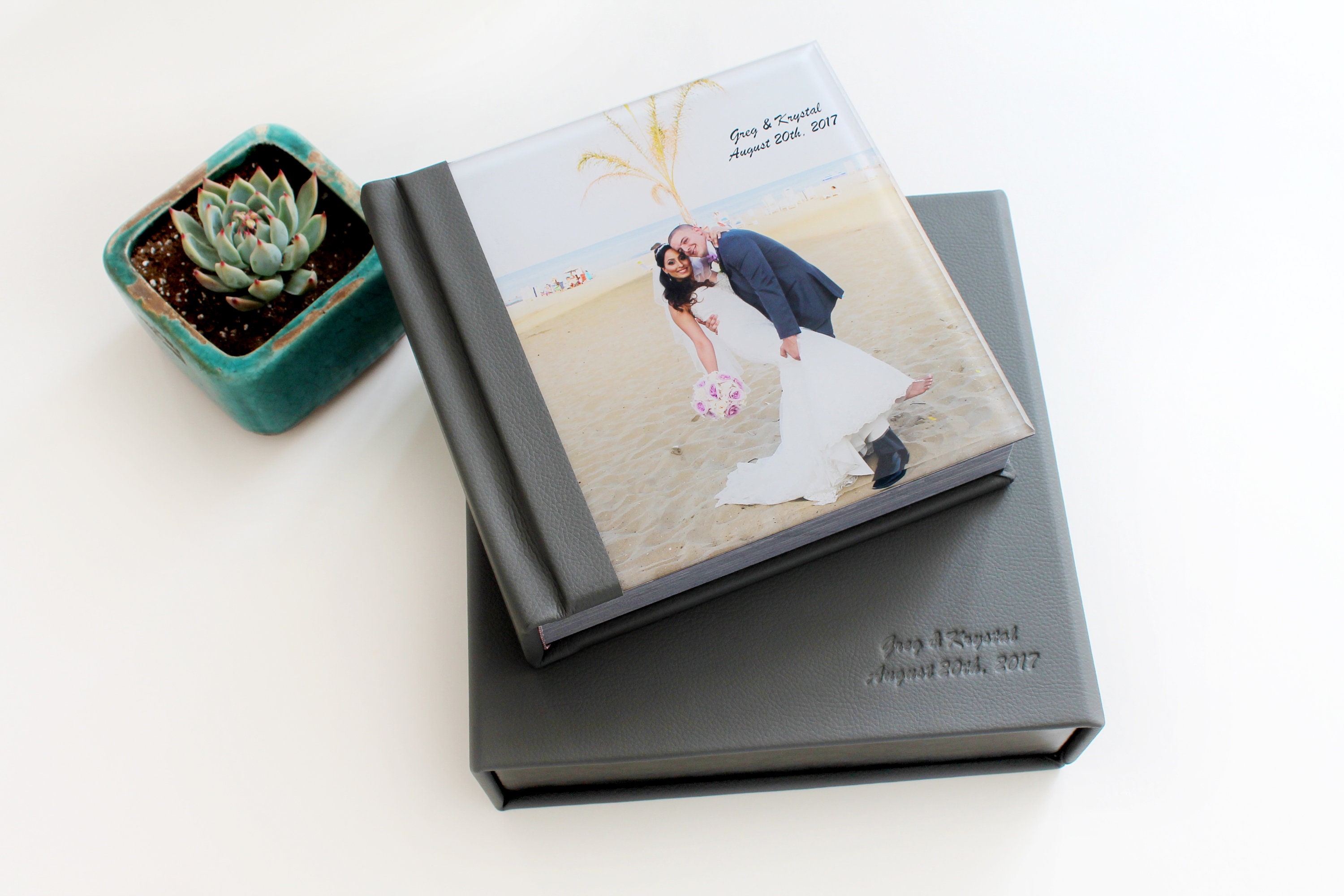 Custom Wedding photo album/8X8 acrylic wedding album with 30 Etsy