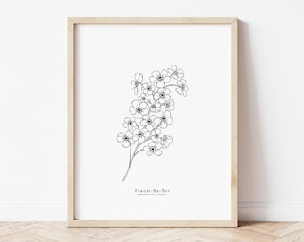 16x20 State Flower Print