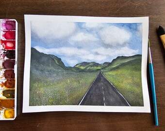 Glencoe Watercolor Print