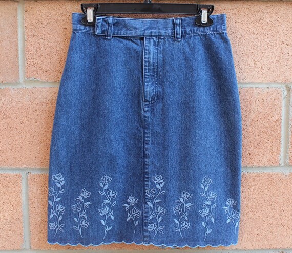 liz claiborne denim skirt