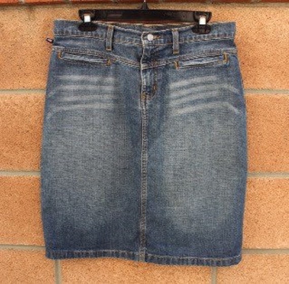 ralph lauren jean skirt