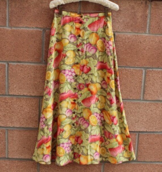 SILK LONG SKIRT