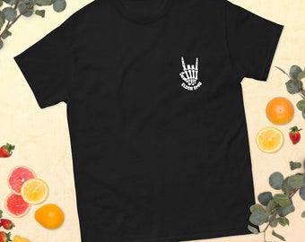Emo-Skeletthand-T-Shirt | Es war nie eine Phase Pop-Punk-Shirt