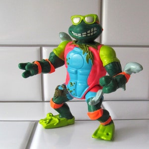 1990s TMNT Figure Mike The Sewer Surfer - Teenage Mutant Ninja Turtles