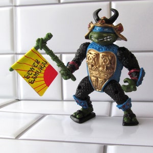 1990s TMNT Leo The Sewer Samurai Figure - Teenage Mutant Ninja Turtles