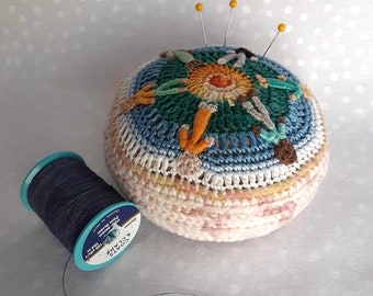 Handmade Pincushion - Crochet Cotton - People Of The World - Peace