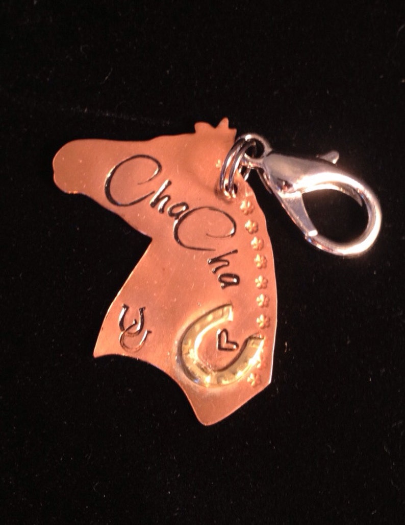 Personalized Horse Keychain Personalized Horse Halter Tag Etsy