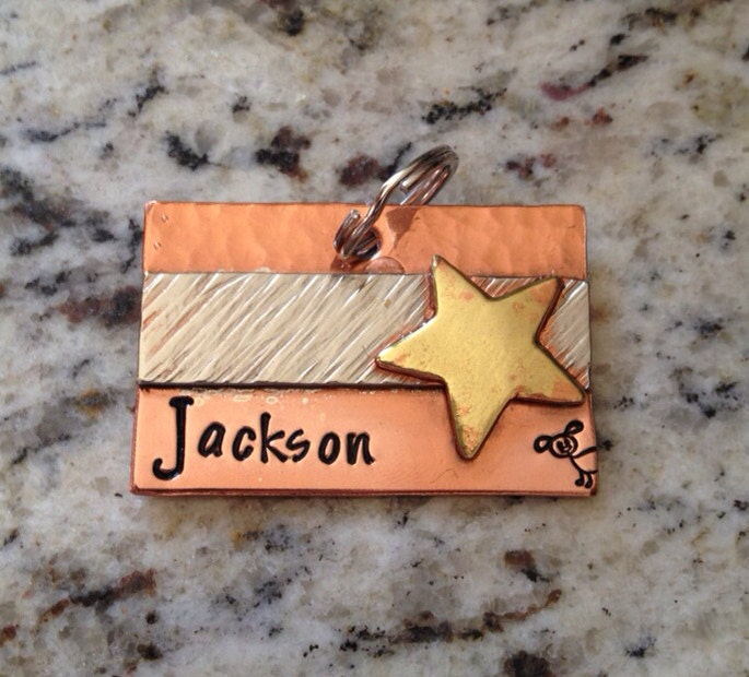 Pet ID tag your dog's name dog ID tag personalized Etsy