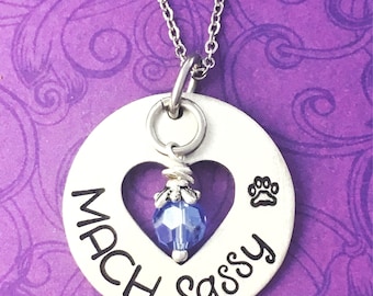 Dog obedience - MACH - dog name - dog&#39;s name - pawprint - gift ideas - competitive dog