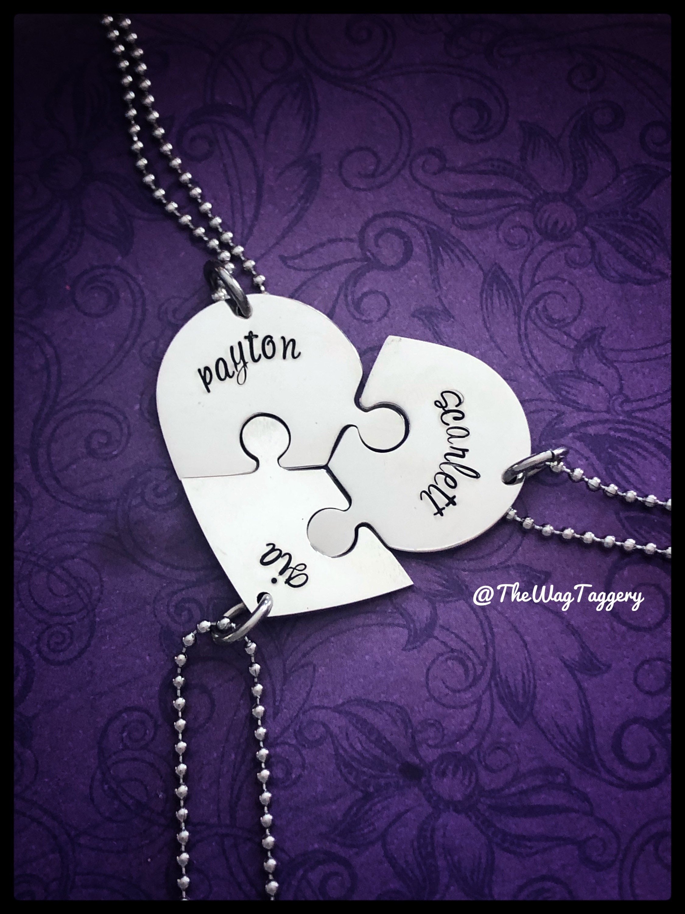 Custom Personalized Puzzle Piece Name 