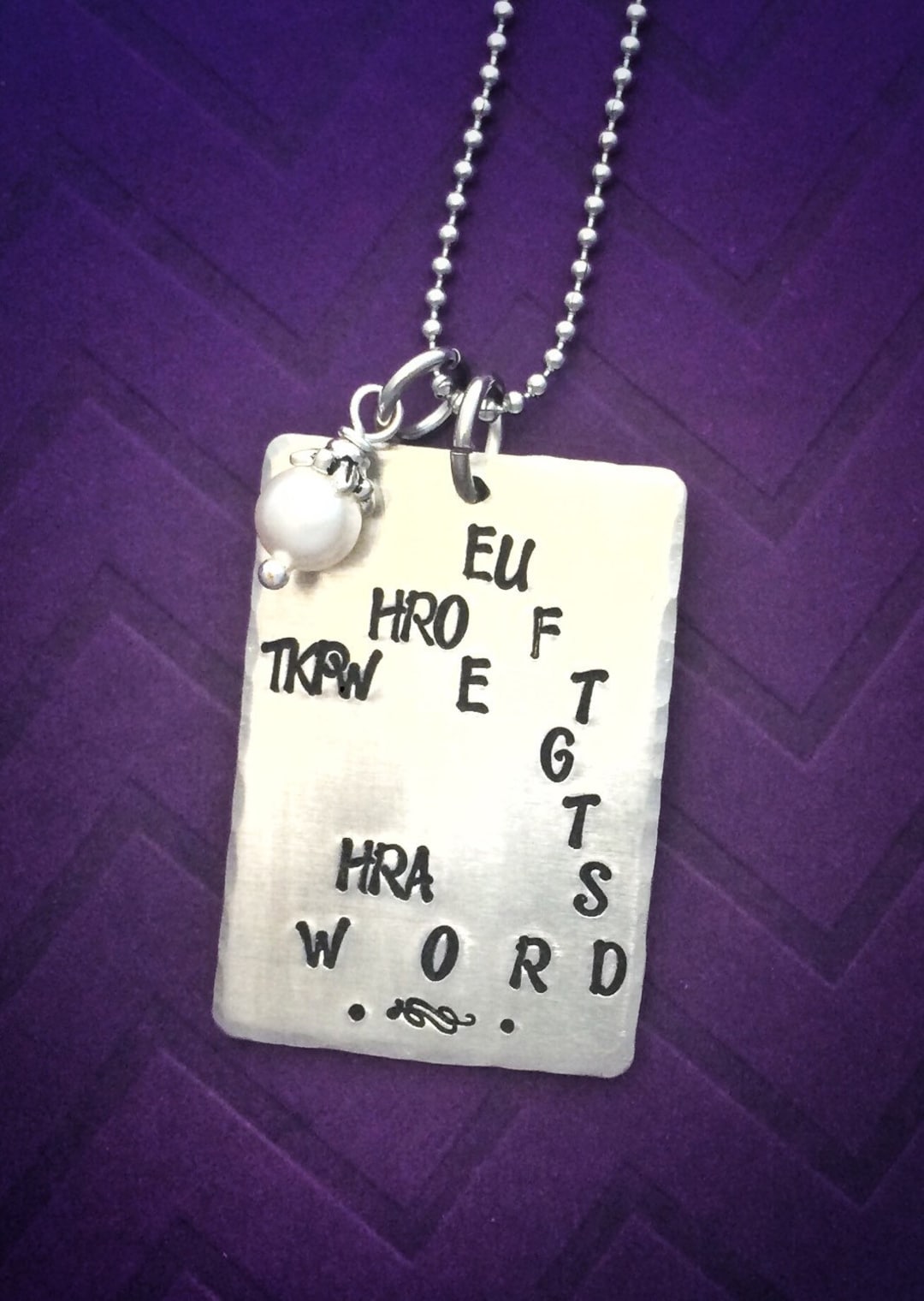 Hand Stamped Jewelry for Court Reporters Court Reporter Necklace Steno