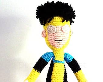 Invincible superhero comics cotton crochet doll