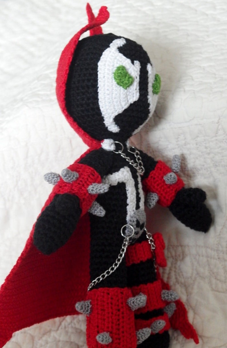 Spawn doll textile crocheted figurine amigurumi superheroe comics us 画像 4