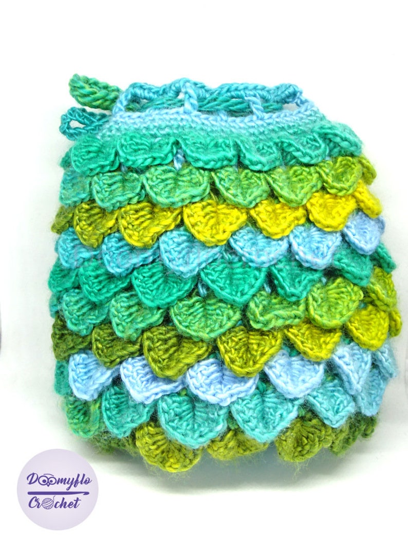 Dragon Egg Dice Bag With Scales Crocheted Board Games and Role Etsy