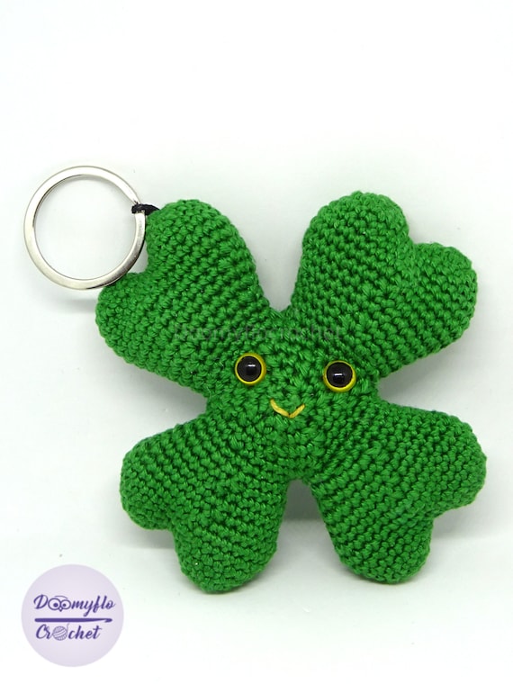 Portachiavi A Trifoglio Irlandese, Ciondolo Decorativo Per Borse E Chiavi, In Lega, Verde, 5x3x3 Cm, Leggero, Per Feste E Regali