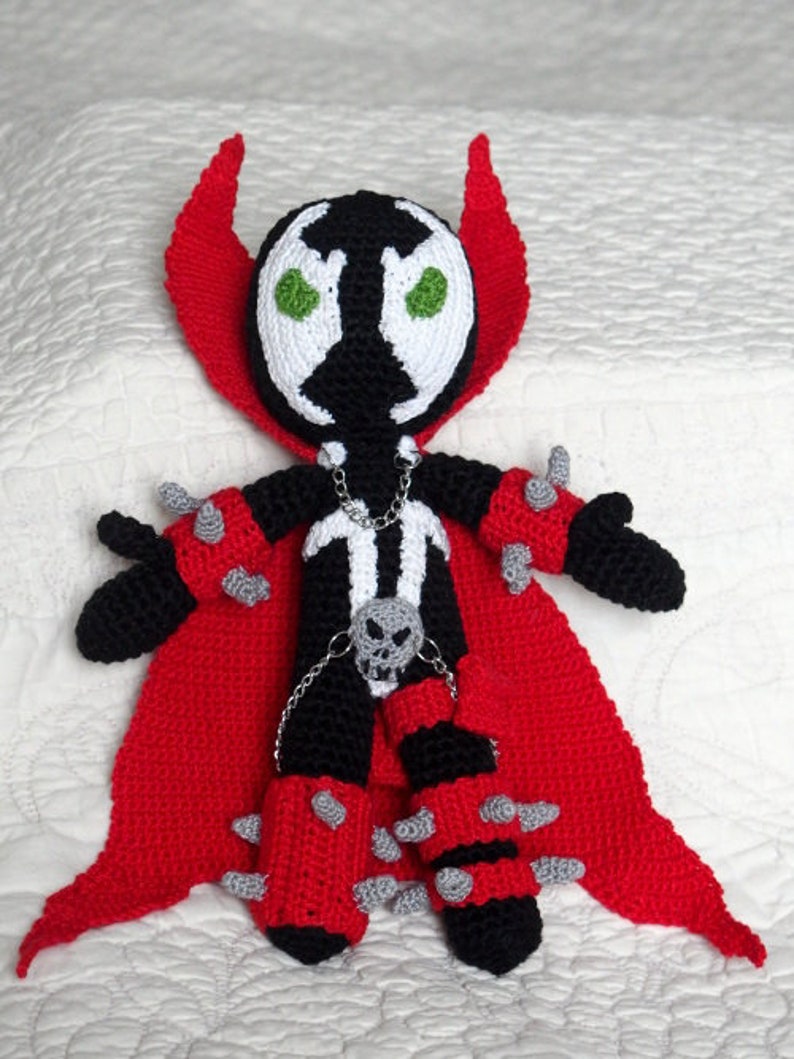 Spawn doll textile crocheted figurine amigurumi superheroe comics us 画像 6