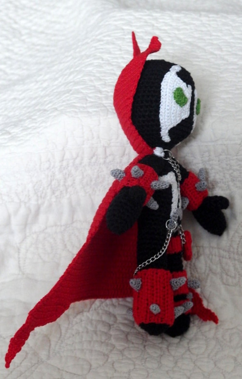 Spawn doll textile crocheted figurine amigurumi superheroe comics us 画像 3