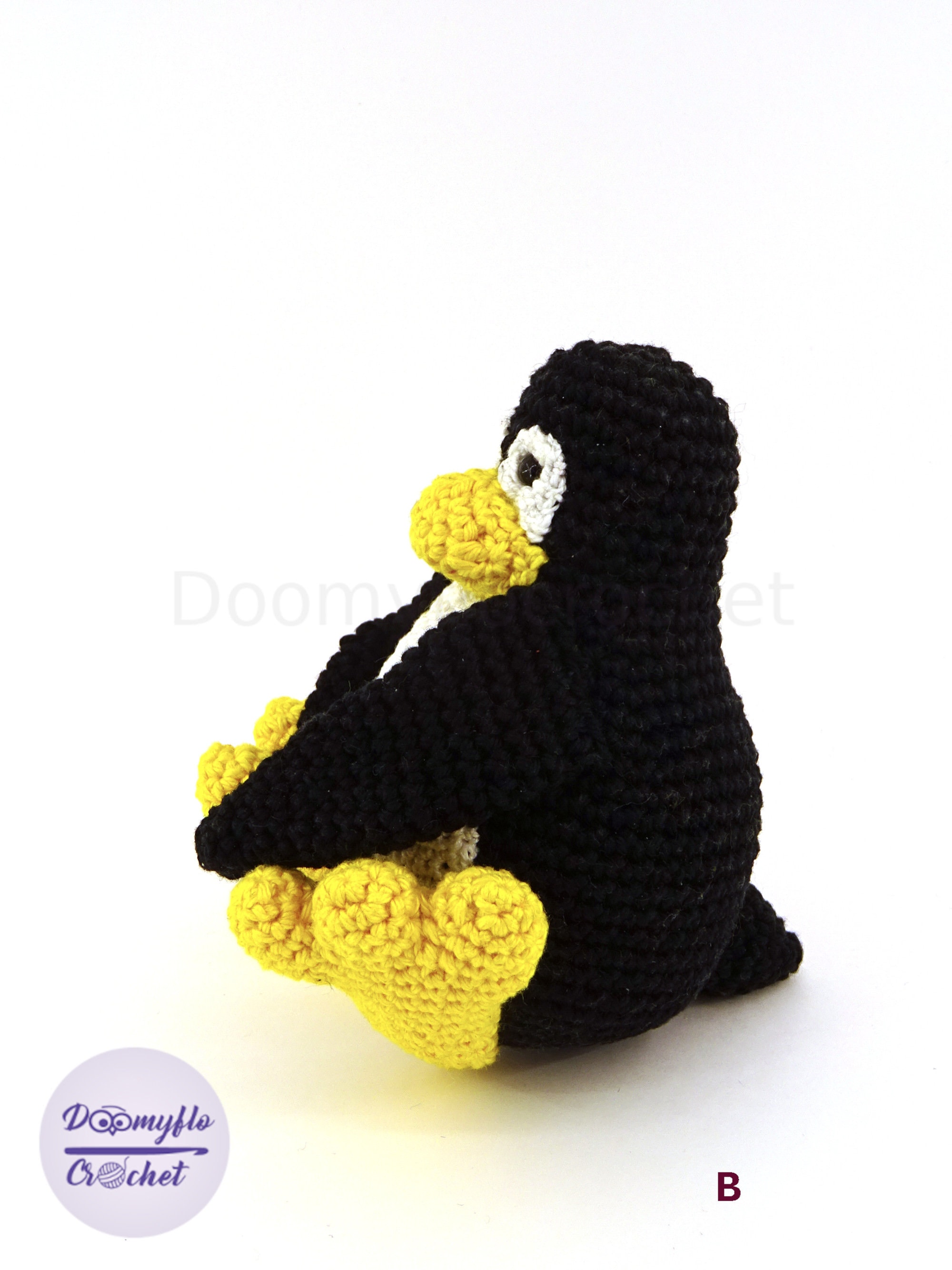 Peluche Linux TUX LINUX peluche pingouin grand et petit en coton au crochet - Etsy France