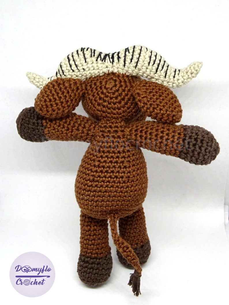 Linux Amigurumi Au Gnou Gnu En Poupée Et Mascotte Crochet - 