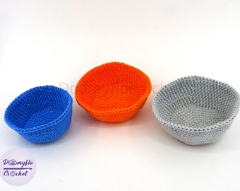 Dune Imprerium crocheted cotton bowls cups for tokens storage