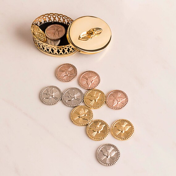 Beautiful 14K Laminate Gold Wedding Coins Made to Order Etsy Australia